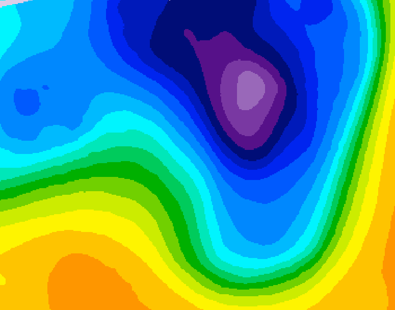 GDPS 500 millibar geopotential height 240 hour forecast chart for Canada based on 2026/03/19 0000Z data