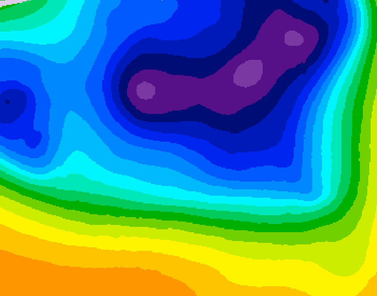 GDPS 500 millibar geopotential height 060 hour forecast chart for Canada based on 2026/03/19 1200Z data