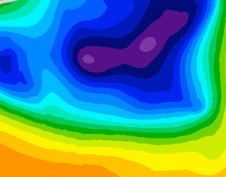 GDPS 500 millibar geopotential height 066 hour forecast chart for Canada based on 2026/03/19 1200Z data