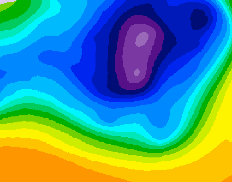 GDPS 500 millibar geopotential height 108 hour forecast chart for Canada based on 2026/03/19 1200Z data