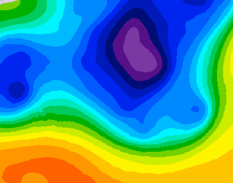 GDPS 500 millibar geopotential height 126 hour forecast chart for Canada based on 2026/03/19 1200Z data