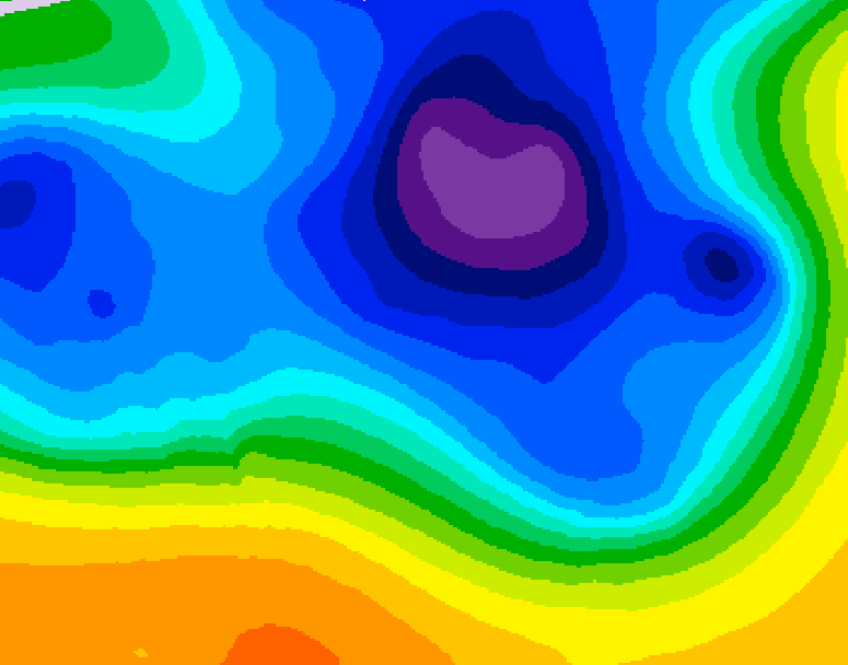 GDPS 500 millibar geopotential height 144 hour forecast chart for Canada based on 2026/03/19 1200Z data