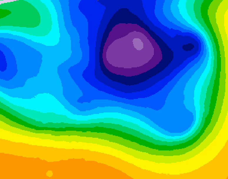 GDPS 500 millibar geopotential height 156 hour forecast chart for Canada based on 2026/03/19 1200Z data