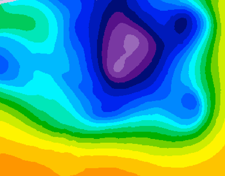 GDPS 500 millibar geopotential height 168 hour forecast chart for Canada based on 2026/03/19 1200Z data