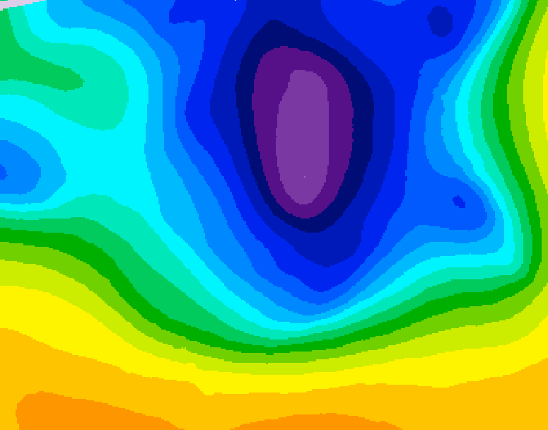 GDPS 500 millibar geopotential height 180 hour forecast chart for Canada based on 2026/03/19 1200Z data