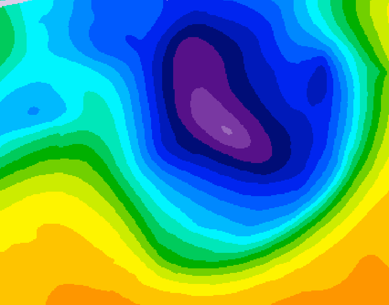 GDPS 500 millibar geopotential height 204 hour forecast chart for Canada based on 2026/03/19 1200Z data