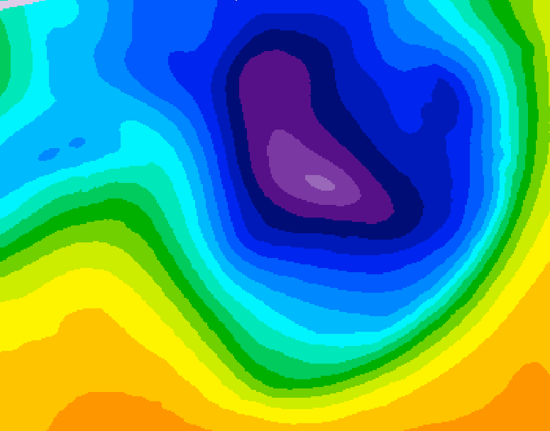 GDPS 500 millibar geopotential height 210 hour forecast chart for Canada based on 2026/03/19 1200Z data