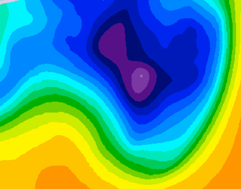 GDPS 500 millibar geopotential height 228 hour forecast chart for Canada based on 2026/03/19 1200Z data