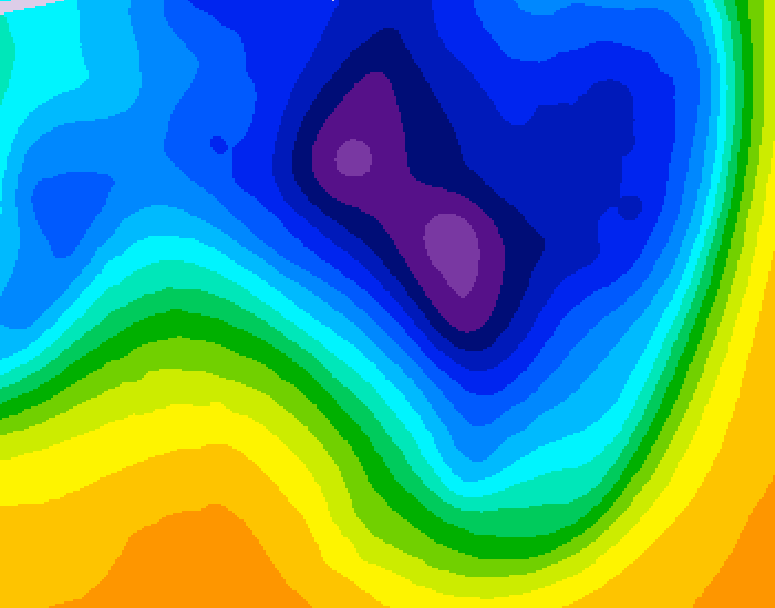 GDPS 500 millibar geopotential height 234 hour forecast chart for Canada based on 2026/03/19 1200Z data