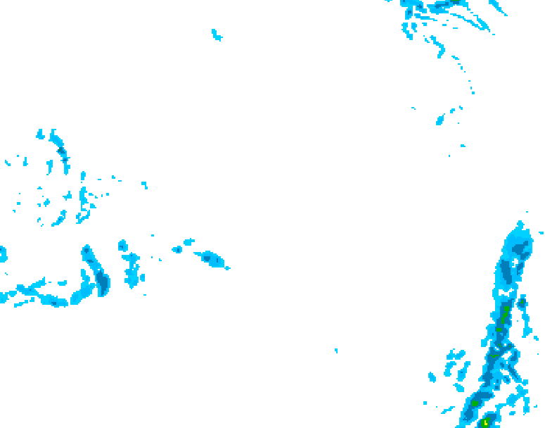 GDPS precipitation 012 hour forecast chart for Canada based on 2026/03/19 0000Z data