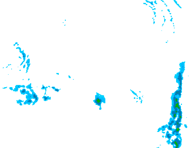 GDPS precipitation 024 hour forecast chart for Canada based on 2026/03/19 0000Z data