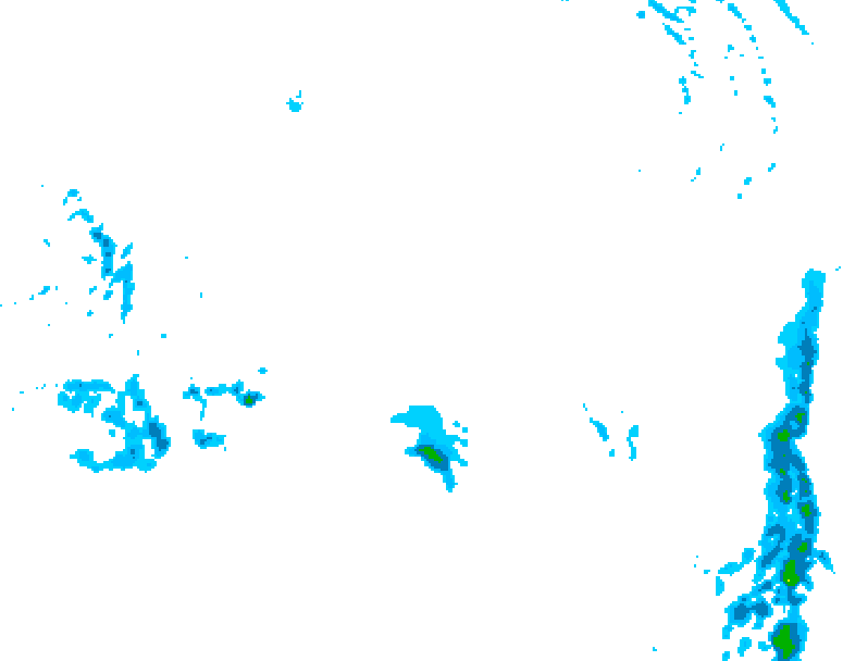 GDPS precipitation 012 hour forecast chart for Canada based on 2026/03/19 1200Z data