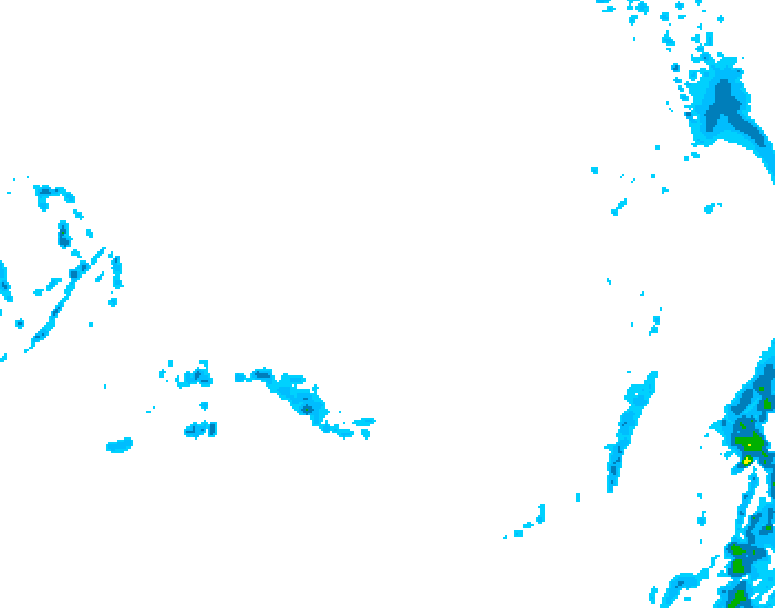 GDPS precipitation 042 hour forecast chart for Canada based on 2026/03/19 1200Z data