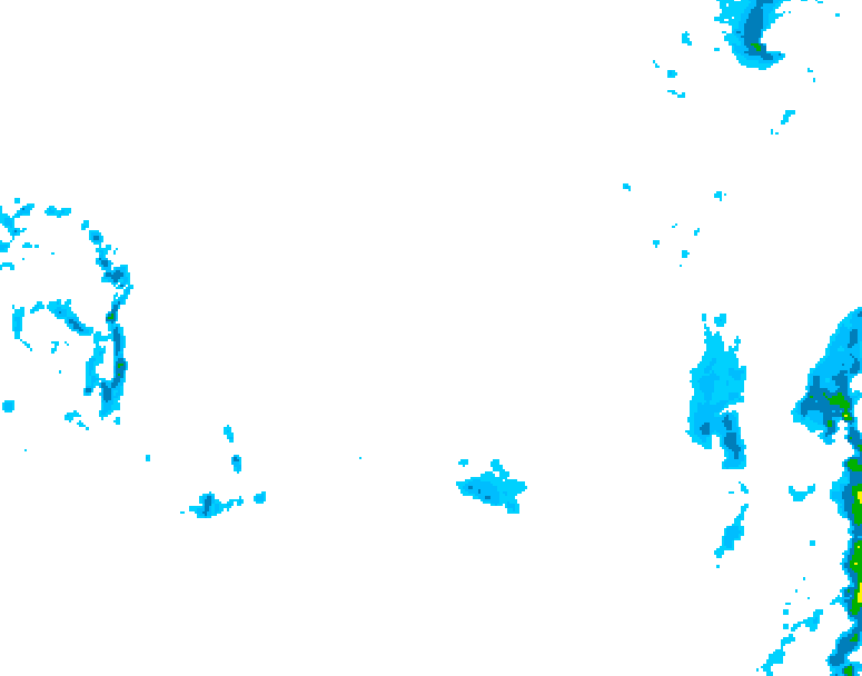 GDPS precipitation 054 hour forecast chart for Canada based on 2026/03/19 1200Z data