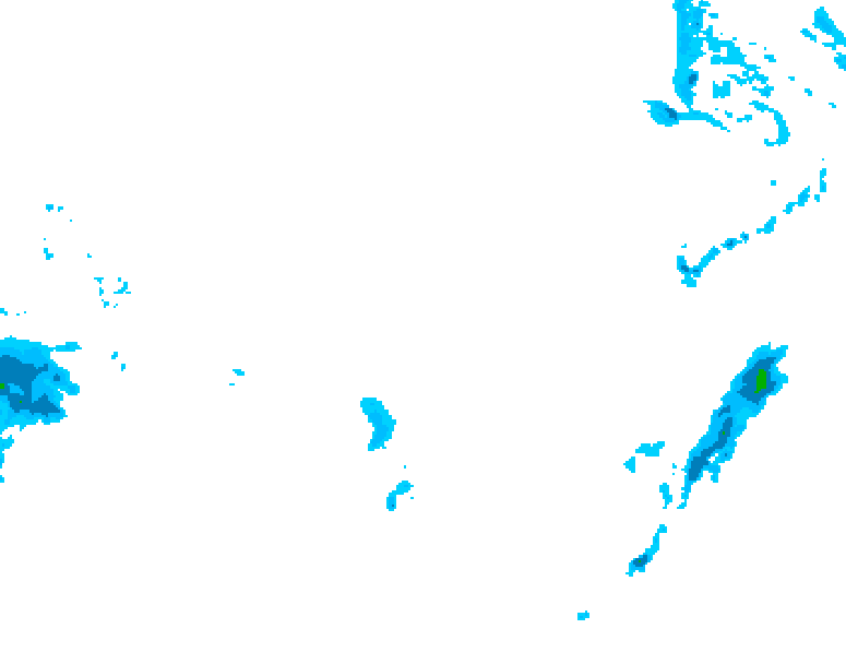 GDPS precipitation 102 hour forecast chart for Canada based on 2026/03/19 1200Z data
