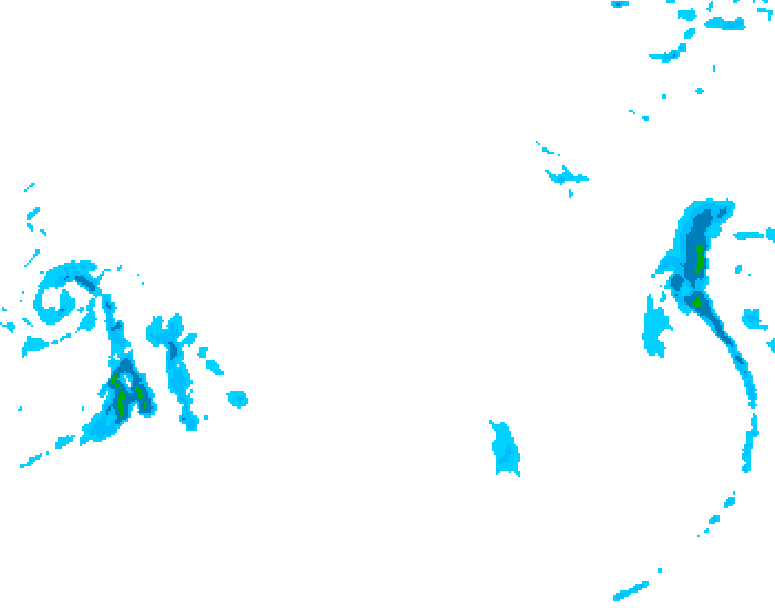 GDPS precipitation 126 hour forecast chart for Canada based on 2026/03/19 1200Z data