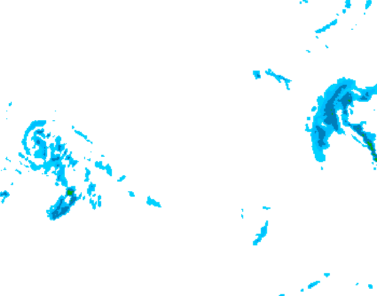 GDPS precipitation 132 hour forecast chart for Canada based on 2026/03/19 1200Z data