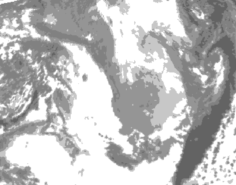 GDPS total cloud 234 hour forecast chart for Canada based on 2026/03/19 0000Z data