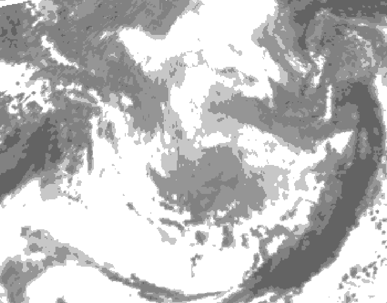 GDPS total cloud 216 hour forecast chart for Canada based on 2026/03/19 1200Z data