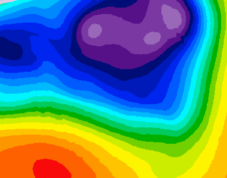 GDPS 500 millibar geopotential height 006 hour forecast chart for Canada based on 2026/03/20 0000Z data