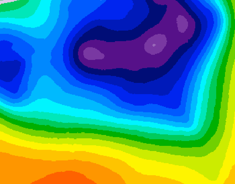 GDPS 500 millibar geopotential height 042 hour forecast chart for Canada based on 2026/03/20 0000Z data