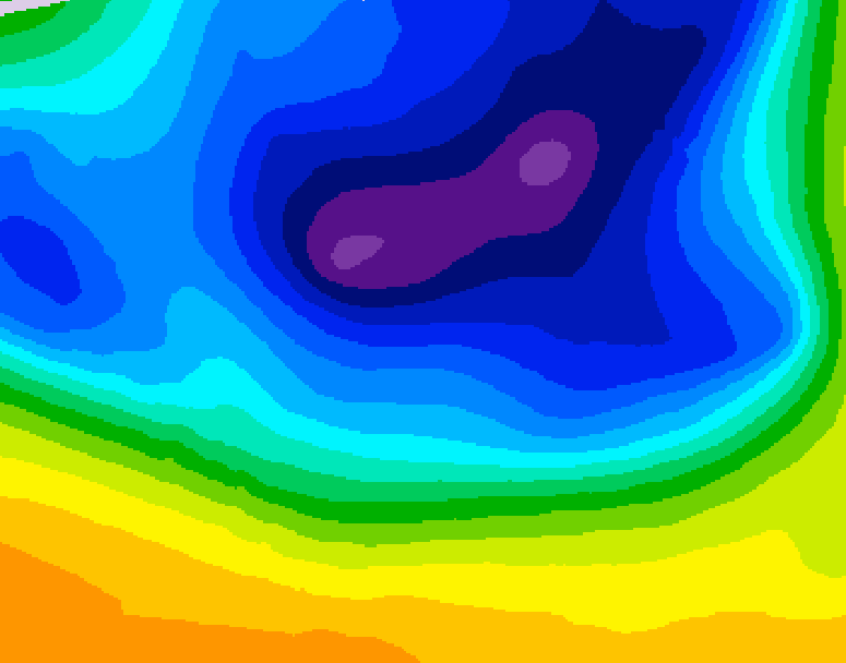 GDPS 500 millibar geopotential height 060 hour forecast chart for Canada based on 2026/03/20 0000Z data