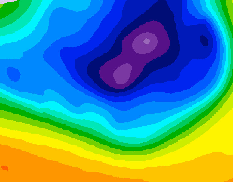 GDPS 500 millibar geopotential height 078 hour forecast chart for Canada based on 2026/03/20 0000Z data