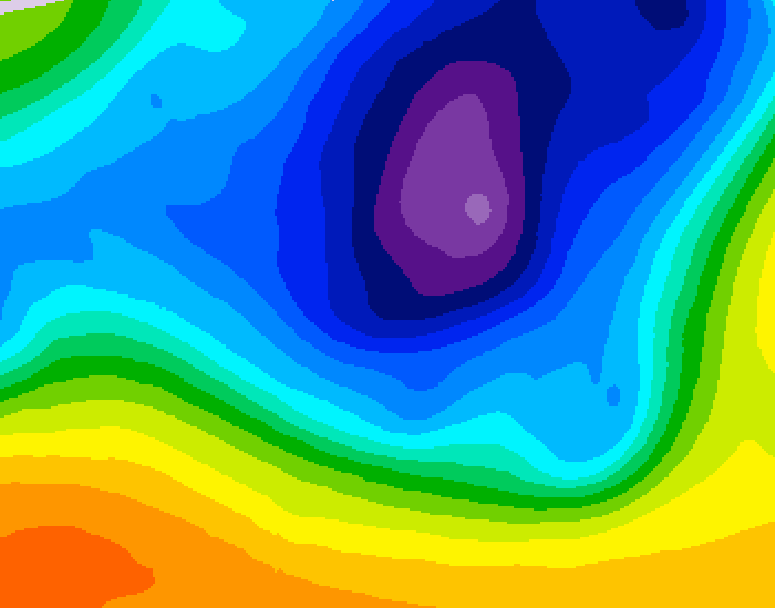 GDPS 500 millibar geopotential height 102 hour forecast chart for Canada based on 2026/03/20 0000Z data