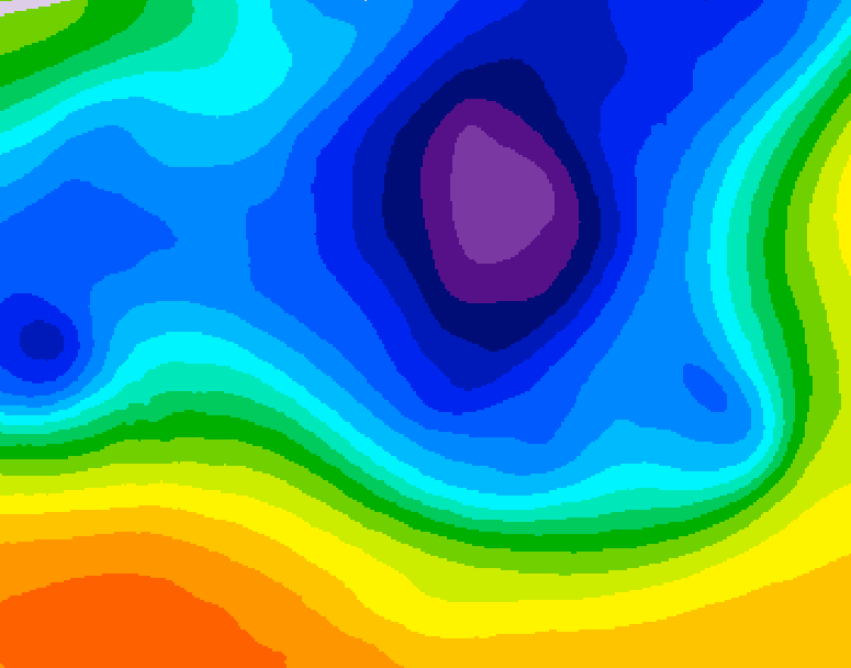 GDPS 500 millibar geopotential height 114 hour forecast chart for Canada based on 2026/03/20 0000Z data