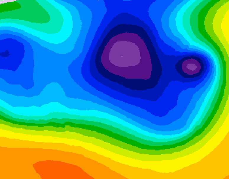 GDPS 500 millibar geopotential height 138 hour forecast chart for Canada based on 2026/03/20 0000Z data