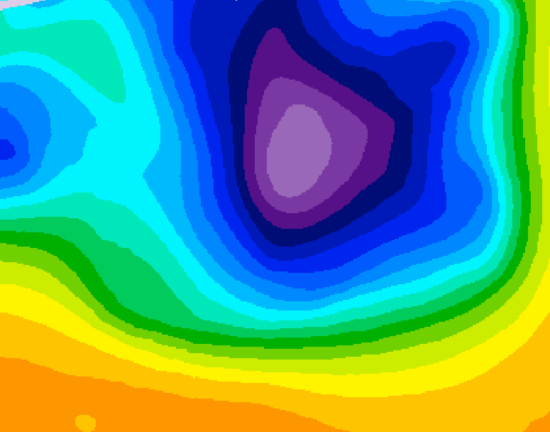 GDPS 500 millibar geopotential height 162 hour forecast chart for Canada based on 2026/03/20 0000Z data