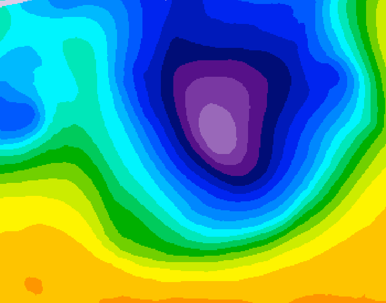 GDPS 500 millibar geopotential height 180 hour forecast chart for Canada based on 2026/03/20 0000Z data