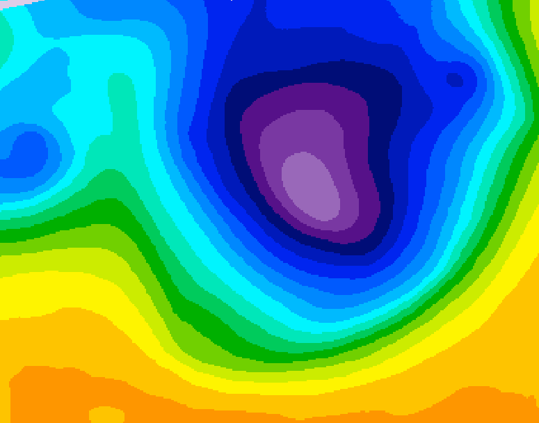 GDPS 500 millibar geopotential height 186 hour forecast chart for Canada based on 2026/03/20 0000Z data