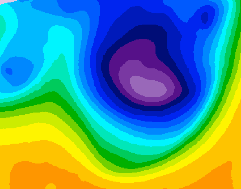 GDPS 500 millibar geopotential height 198 hour forecast chart for Canada based on 2026/03/20 0000Z data