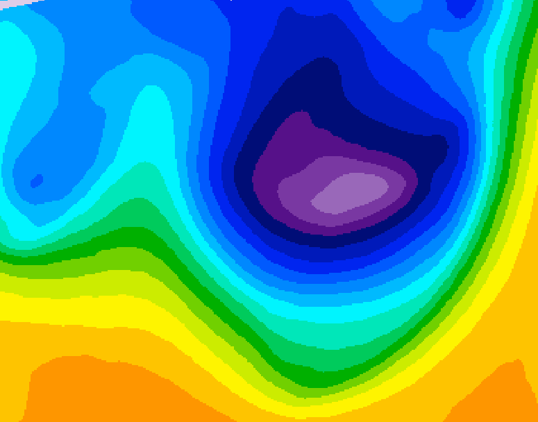 GDPS 500 millibar geopotential height 210 hour forecast chart for Canada based on 2026/03/20 0000Z data