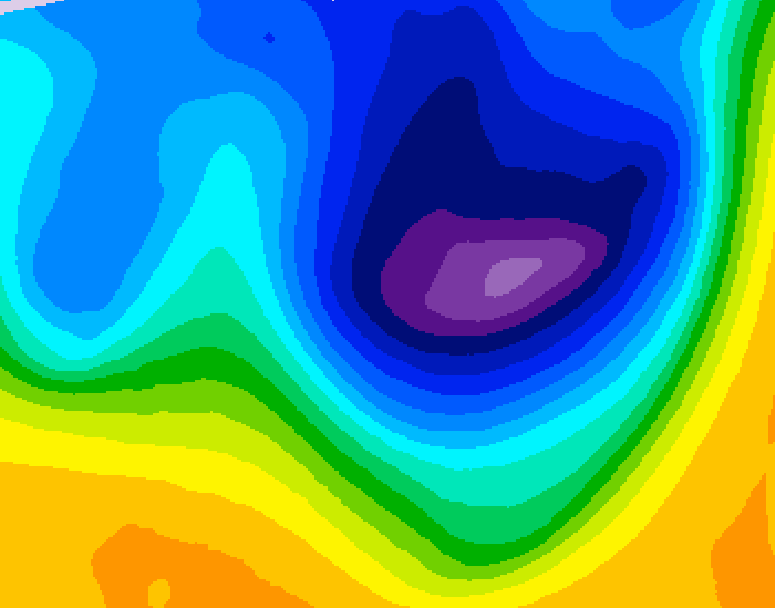 GDPS 500 millibar geopotential height 216 hour forecast chart for Canada based on 2026/03/20 0000Z data