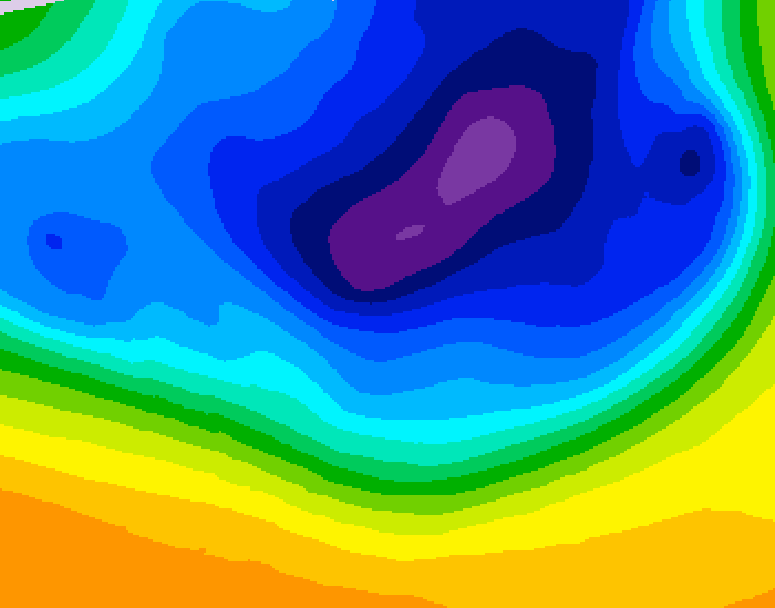 GDPS 500 millibar geopotential height 060 hour forecast chart for Canada based on 2026/03/20 1200Z data