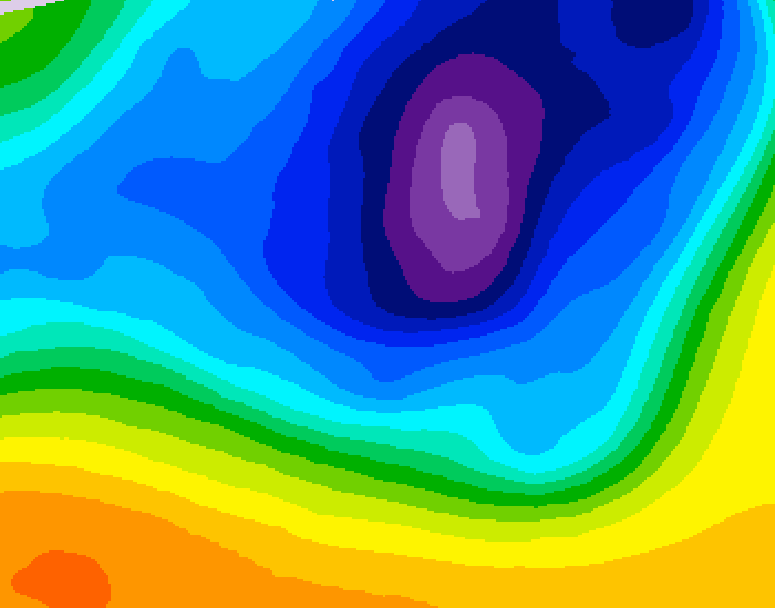 GDPS 500 millibar geopotential height 084 hour forecast chart for Canada based on 2026/03/20 1200Z data