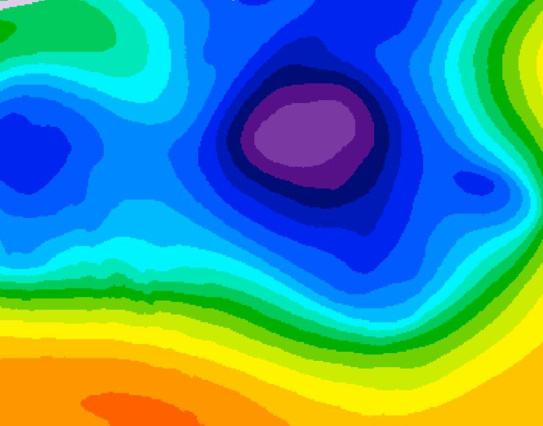 GDPS 500 millibar geopotential height 120 hour forecast chart for Canada based on 2026/03/20 1200Z data