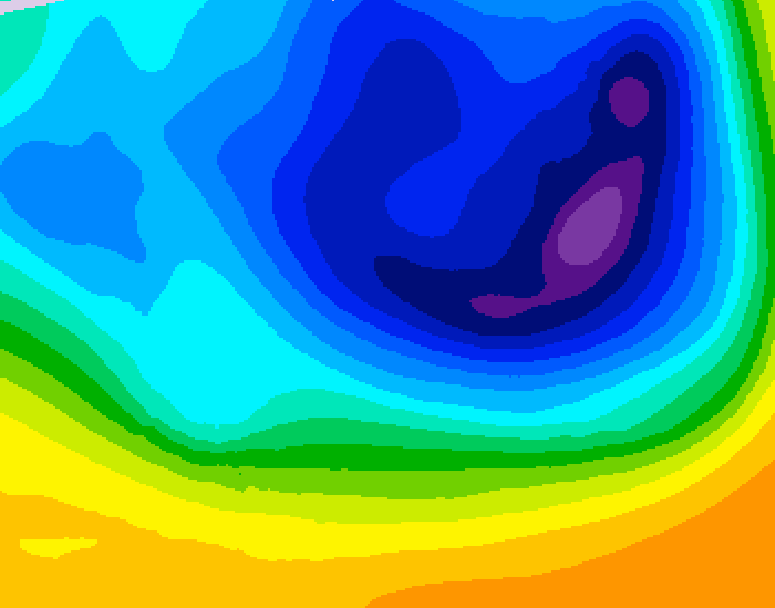 GDPS 500 millibar geopotential height 228 hour forecast chart for Canada based on 2026/03/20 1200Z data