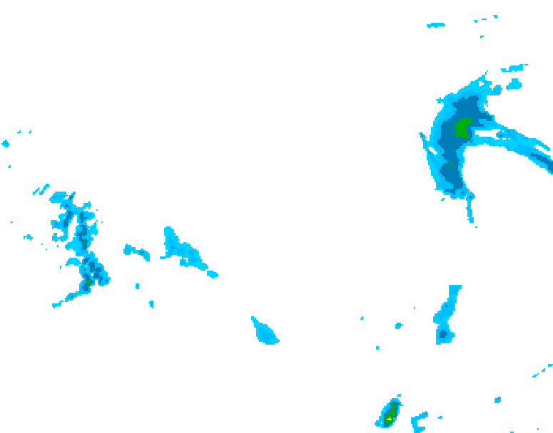 GDPS precipitation 132 hour forecast chart for Canada based on 2026/03/20 0000Z data