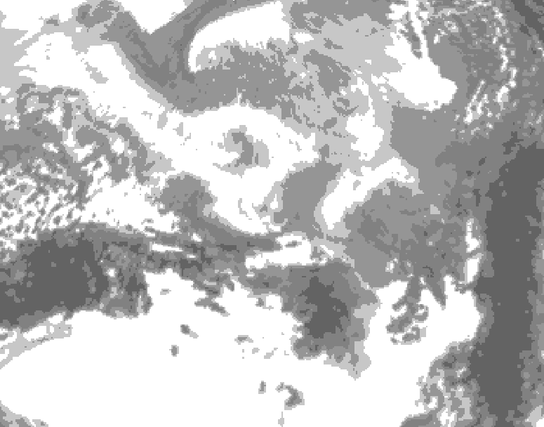 GDPS total cloud 006 hour forecast chart for Canada based on 2026/03/20 0000Z data