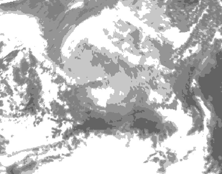 GDPS total cloud 048 hour forecast chart for Canada based on 2026/03/20 0000Z data
