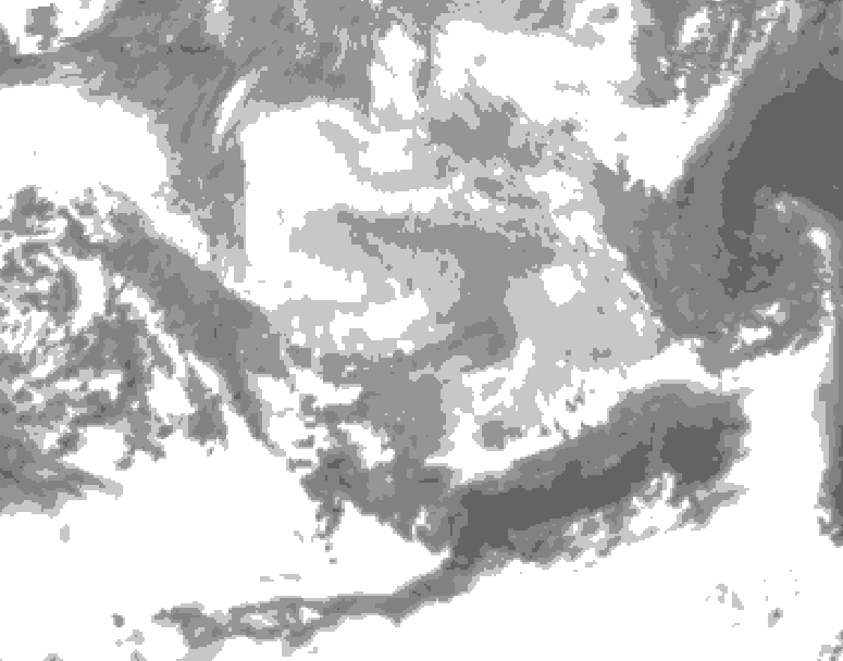 GDPS total cloud 066 hour forecast chart for Canada based on 2026/03/20 0000Z data