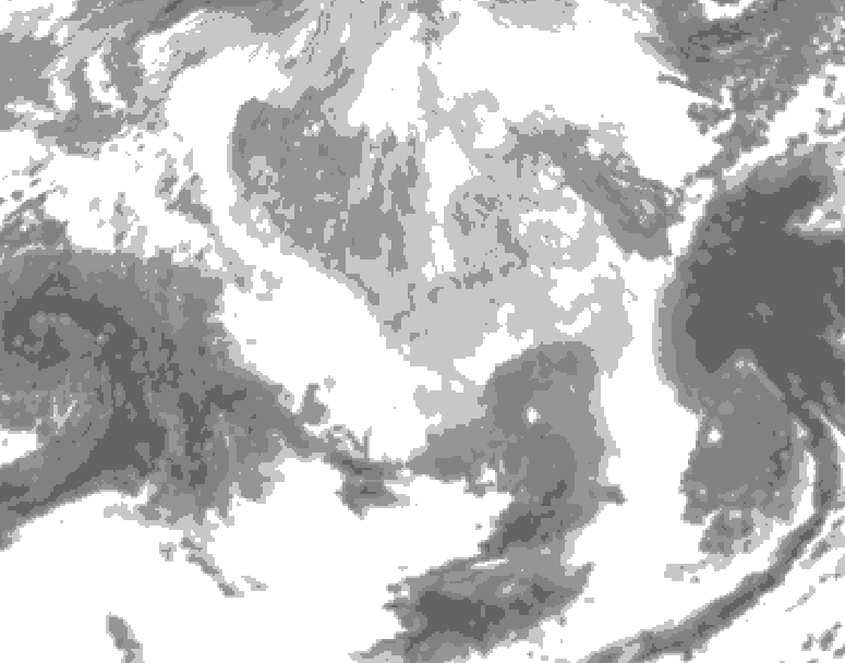 GDPS total cloud 114 hour forecast chart for Canada based on 2026/03/20 0000Z data