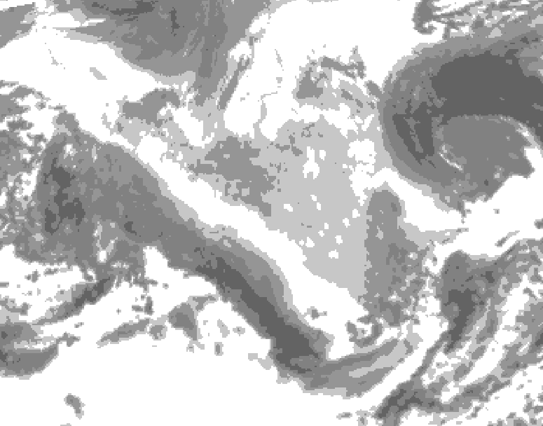 GDPS total cloud 138 hour forecast chart for Canada based on 2026/03/20 0000Z data