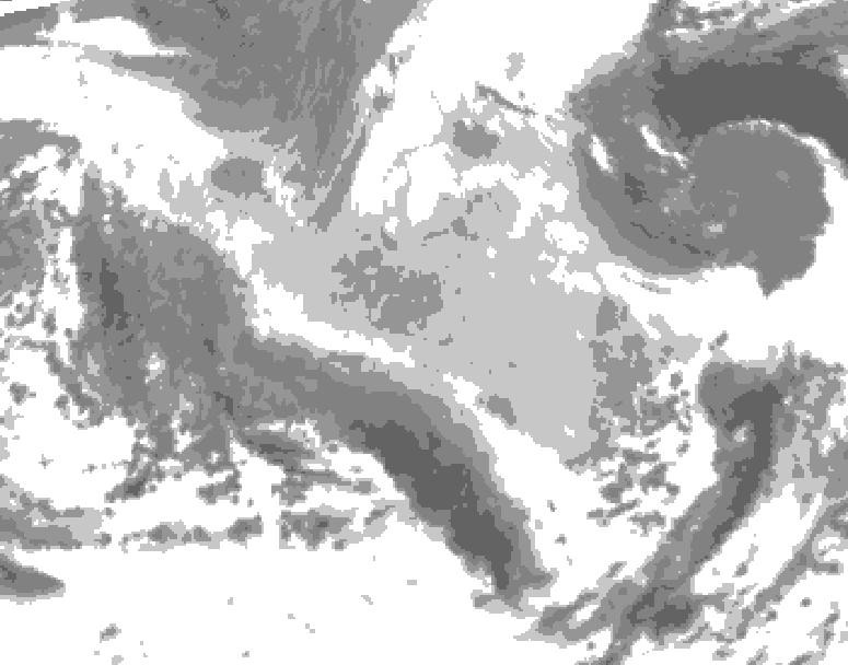 GDPS total cloud 144 hour forecast chart for Canada based on 2026/03/20 0000Z data