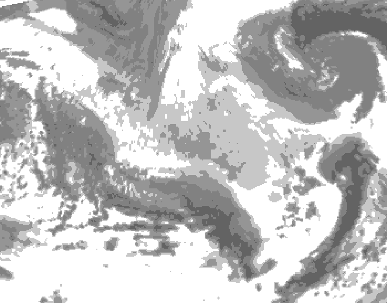 GDPS total cloud 150 hour forecast chart for Canada based on 2026/03/20 0000Z data