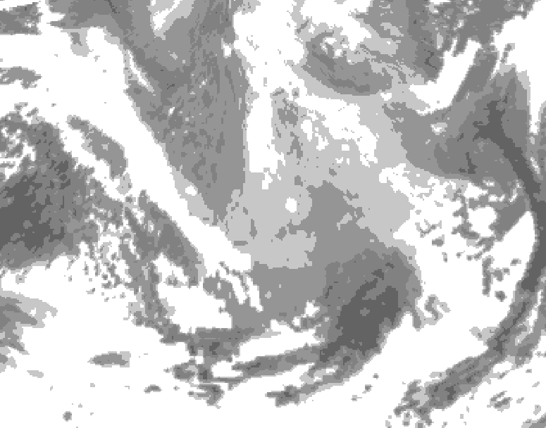 GDPS total cloud 168 hour forecast chart for Canada based on 2026/03/20 0000Z data
