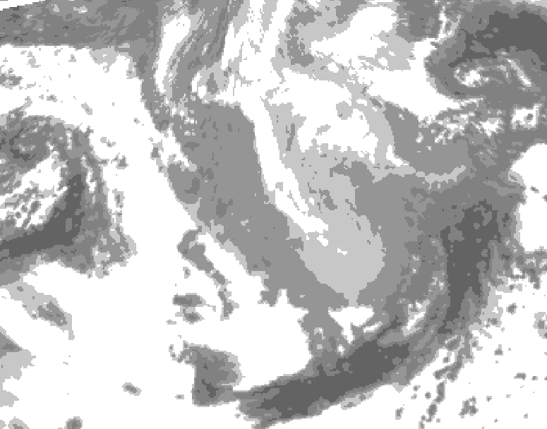GDPS total cloud 186 hour forecast chart for Canada based on 2026/03/20 0000Z data